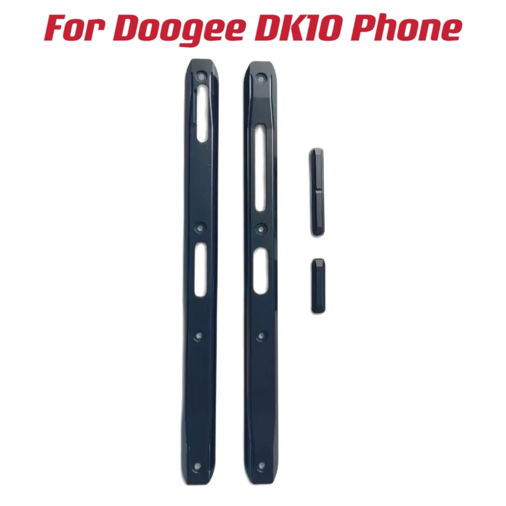 Dla Doogee DK10 telefon komórkowy środkowa strona metalowa rama naprawa obudów pokrywa listwa wykończeniowa + regulacja głośności niestandardowe klawisze skrótów przycisk