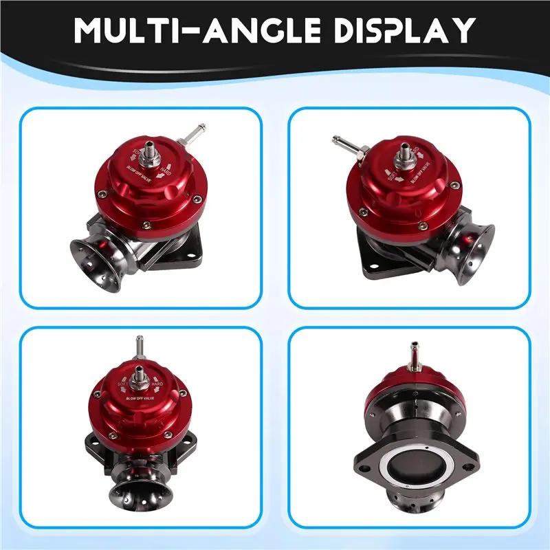 NEW-Type-RS Turbo Blow Off Valve Adjustable 25Psi BOV With 63Mm Flange Pipe For GD-RS FV RZ For B OV Adapter Black