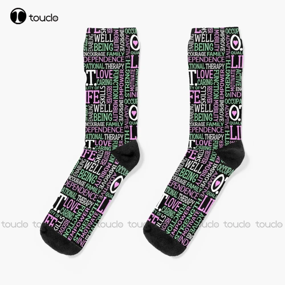 Ot Occupational Therapy Occupational Therapist Gift Socks Slouch Socks Christmas New Year Gift Creative Funny Socks New Popular