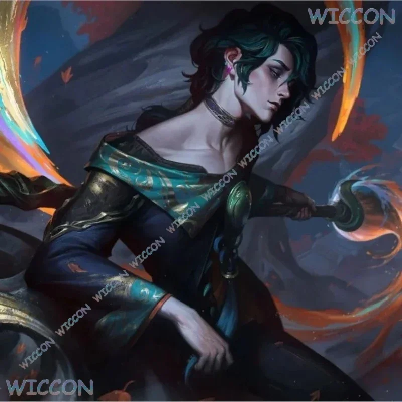 Cosplay ‌ Disfraz de League Of Legends The Ink Mage Hwei, traje masculino, conjunto completo, personaje del juego LoL, fiesta, Halloween, automatizado Ha