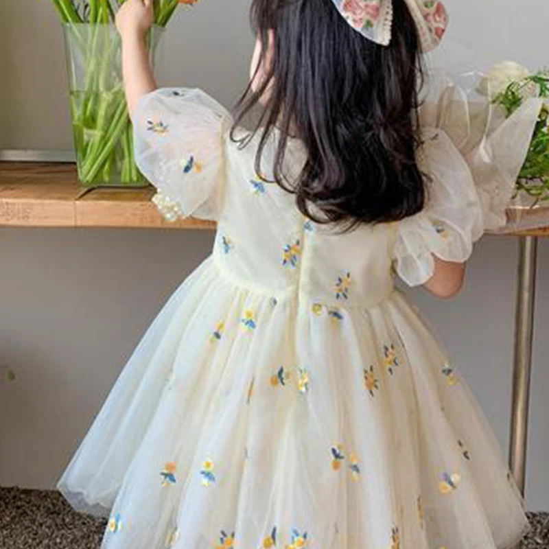 2023 New Korean Fashion Dress for Girls Elegant Fashion Vintage Gentle Aesthetic Sweet Cute Kawaii Floral Chic Casual Robes