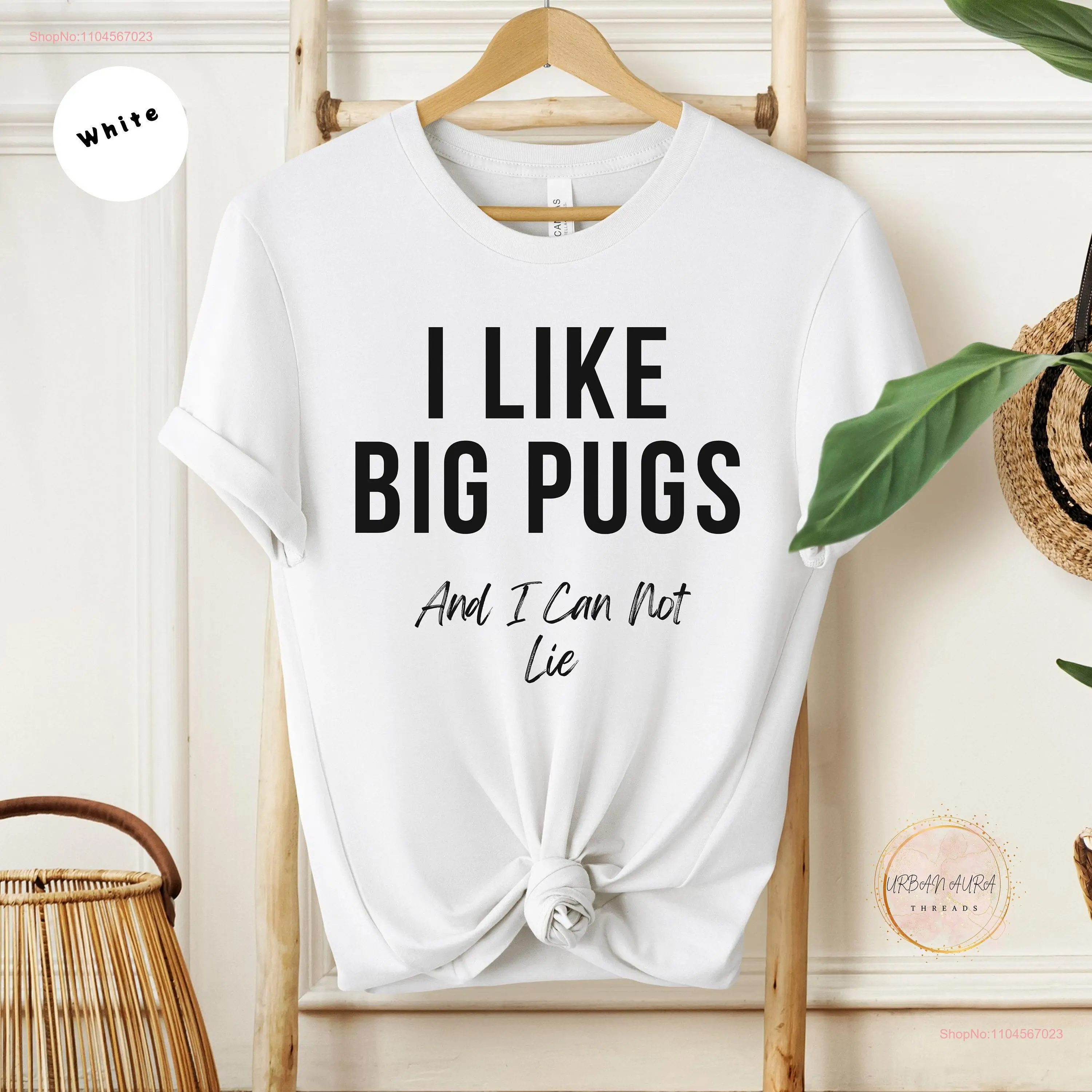 Grappige mopshond T-shirt Ik hou van grote mopsen en kan niet liegen Perfect voor hondenliefhebbers, ouders, unieke huisdierbezitters, lange of korte mouwen