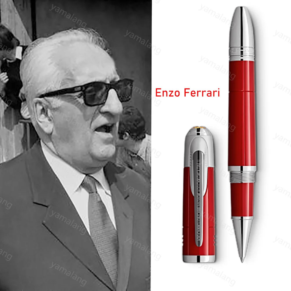 Lanlan-Fountain Roller Ball Pen, série de personagens famosos, saudações, Enzo, Ferrari, ferramenta de escrita, escritório, escola, clássicos, 4 cores