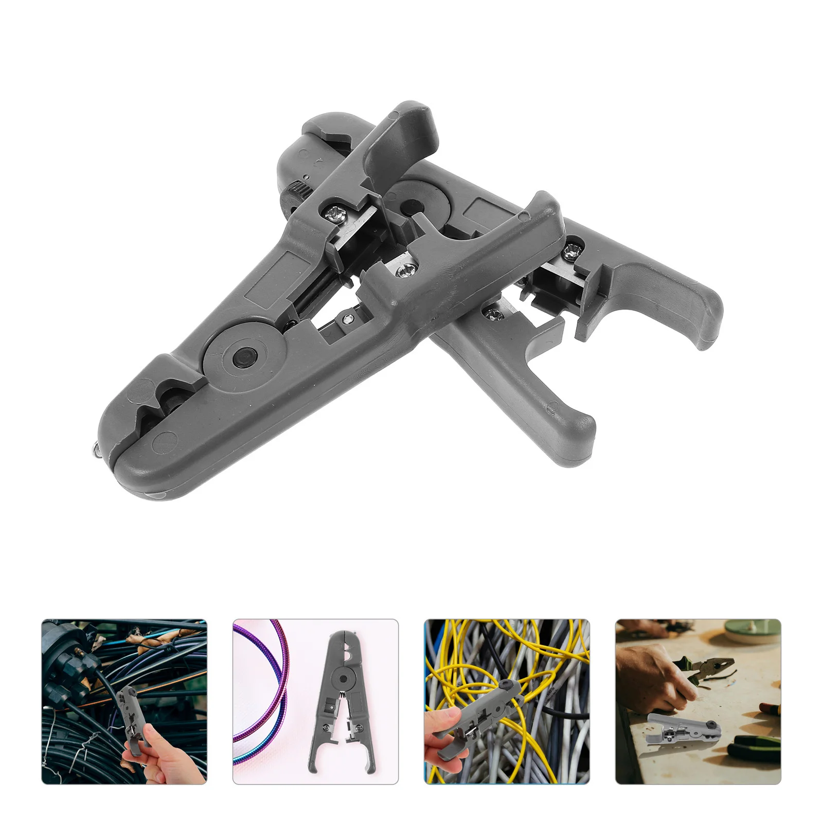 

2Pcs Cable Stripper Wire Cutter Electrical Heavy Duty Electrician Pliers Tool Wire Stripping Tool Electricians Tools