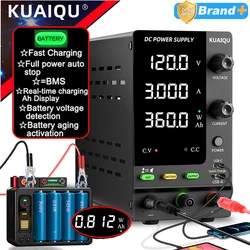 KUAIQU Lab Bench Power Supply Adjustable 3.7V 4.8V 12V 24V 48V 60V 72V 100V Battery Charging For R&D,Activate battery,BMS Test