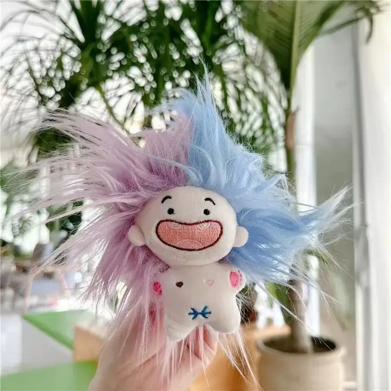 Langlebige 10 cm lange Haare Konstellation gefüllte Puppe Sternzeichen Puppe niedlichen Cartoon-Anhänger Schlüsselanhänger hängende Taschen Dekor Mädchen Geschenke