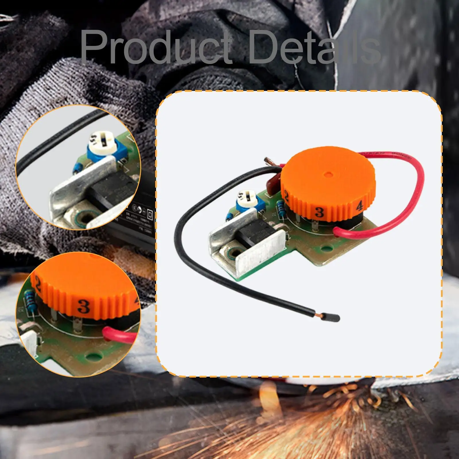 Plastic Angle Grind Switch Replacement Speed Controller Knob Power Tool Accessory for Angle Grinder DIY Application