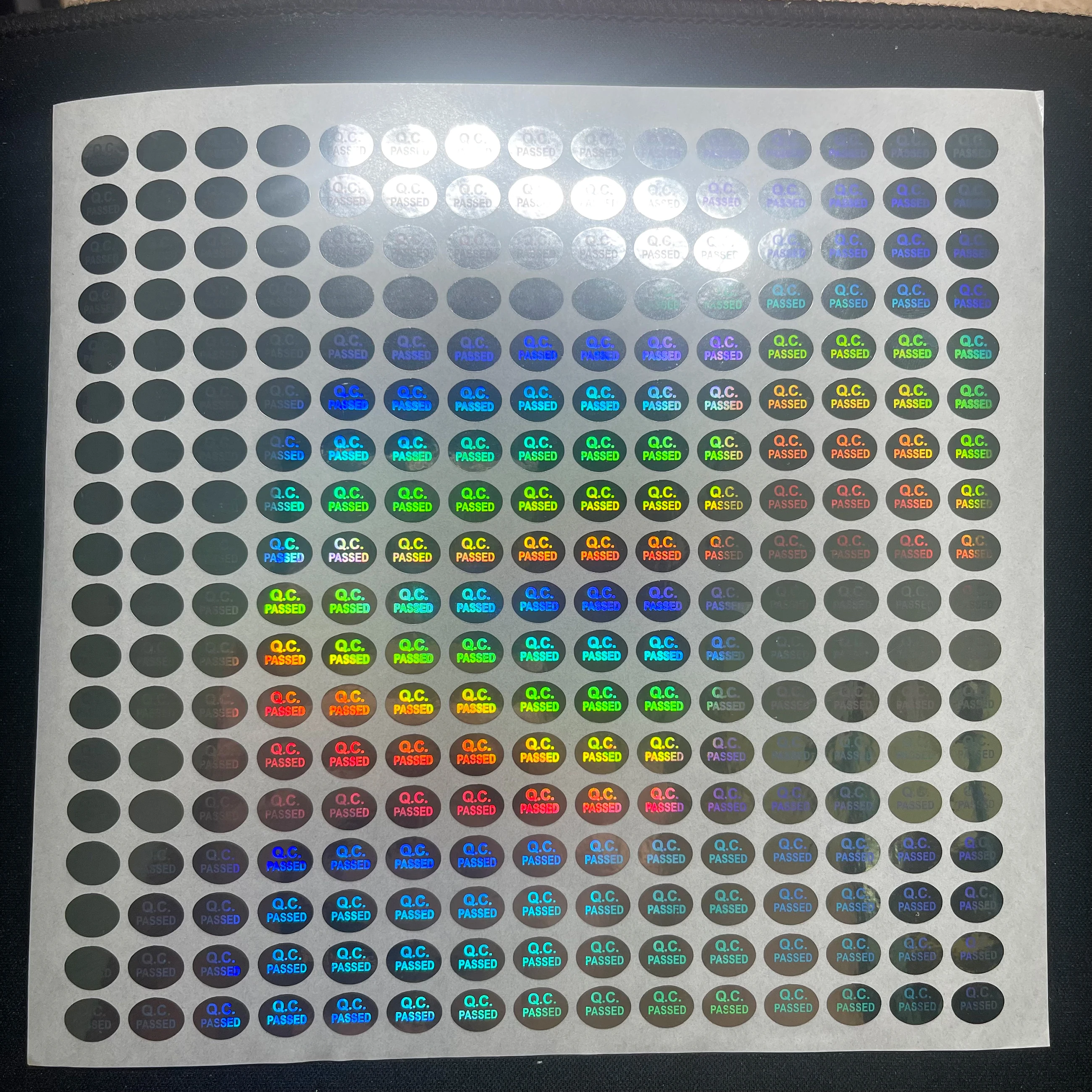 13X8mm Holographic Sticker QC Passed Security Warranty Anti-Tamper Security Sticker, Laser Anti-Counterfeiting Sticker