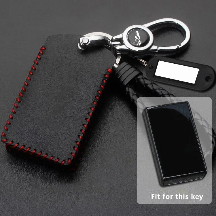 Auto Schlüssel Fall Für Volvo EX30 Fernbedienung Schutz Abdeckung Tasche Shell Schlüsselbund Ring Halter Fob Zubehör Handarbeit Aus Echtem Leder – Detail 6
