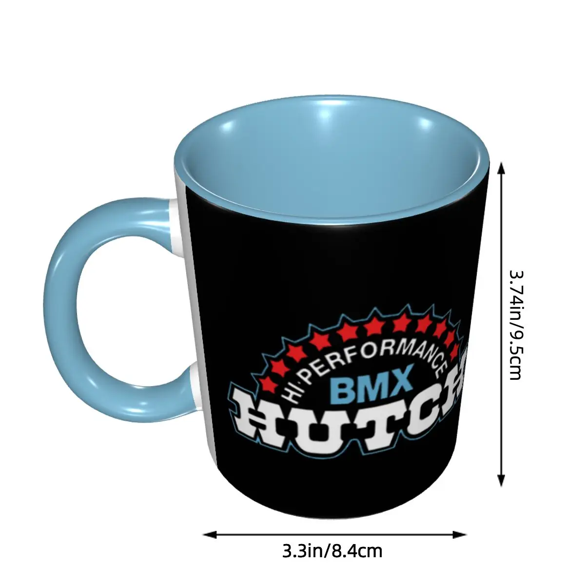 Hutch Hi-Performance BMX Red White Blue Black Tim Judge Mug Funny Ceramic Coffee Cups Tea Mugs Milk Cup Drinkware Gifts
