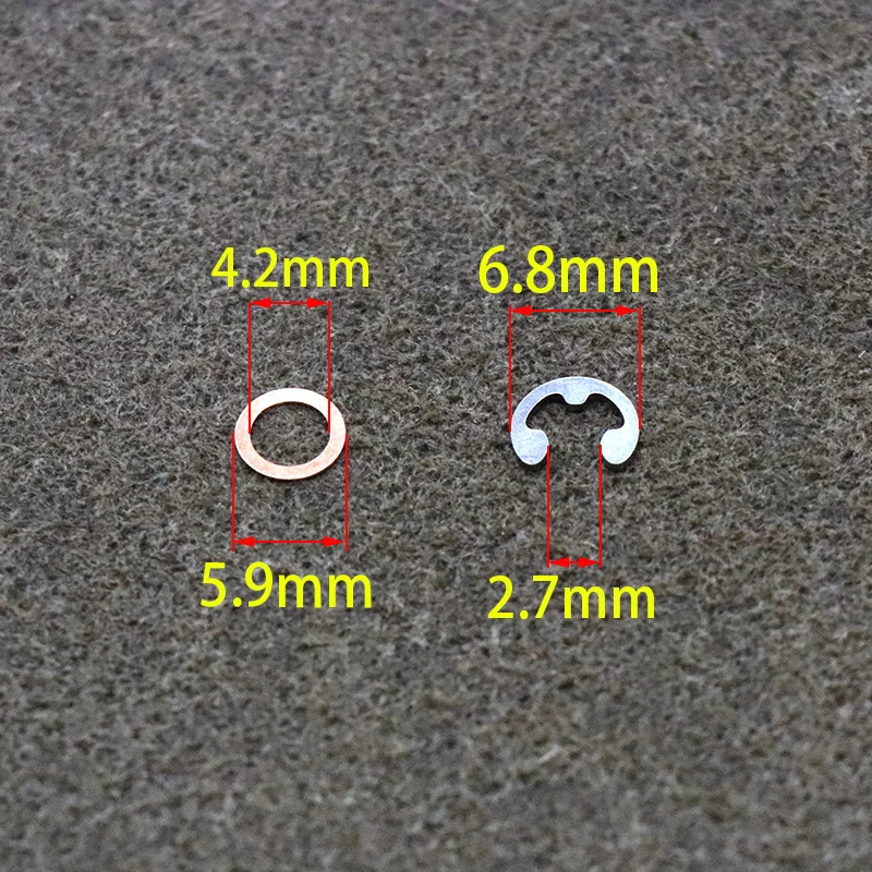 5 PCS E Shape Circlip Clasp,Gasket,Stainless Steel Parts,Baitcasting Reel Fishing Wheel Install Refit Repair Accessories