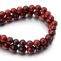 1 Strand Natural Wood Burma Rosewood Beads For Jewelry Making Buddhist Buddha Meditation Wood Prayer Bead DIY Bracelet 6-10mm