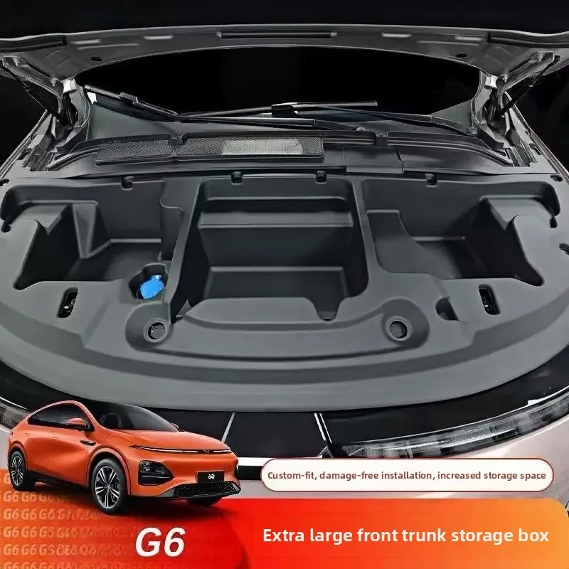 

Органайзер для хранения в моторном отсеке (под капотом) для Xpeng G6 (2022-2025), левая сторона, большой, передний, автомобильный, для багажника двигателя