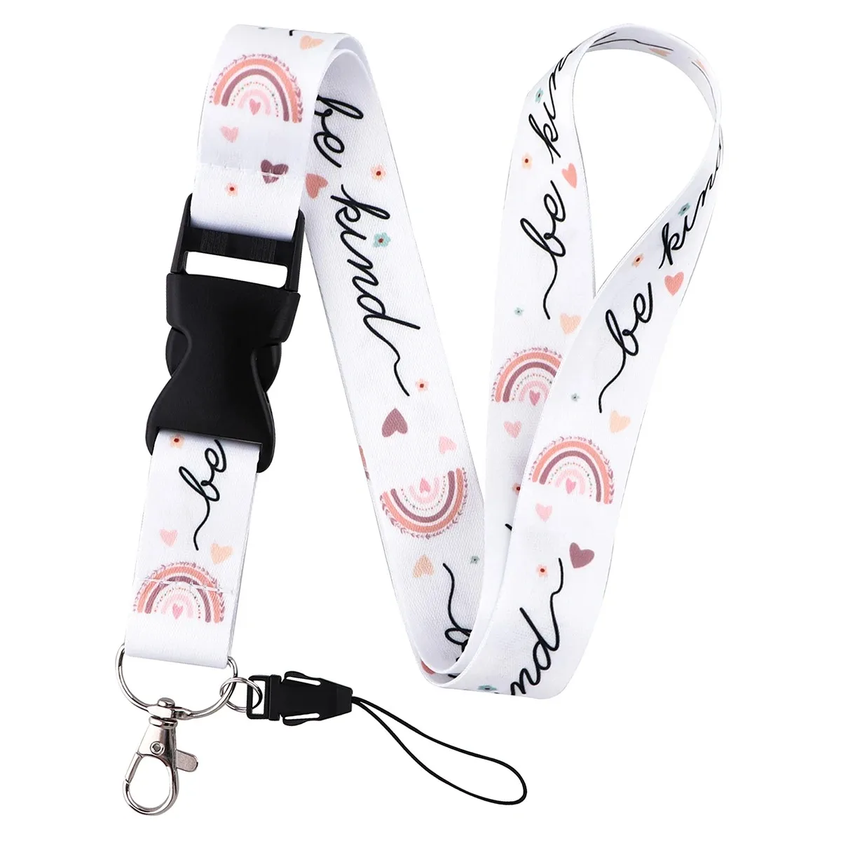 Vlinder Maan Patroon Lanyard voor Sleutel Nekkoord Kaart ID Badge Houder Sleutelhanger Sleutelhouder Sleutelhanger Accessoires Arts Verpleegkundige Gift
