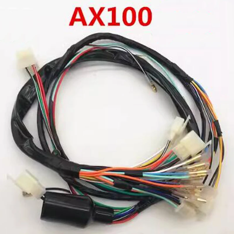 

Motorcycle Electrical Wiring Complete for Suzuki Haojue qingqi Jincheng AX 100cc A100 X1000 JC100 HJ100 Harness Wire Cable Line