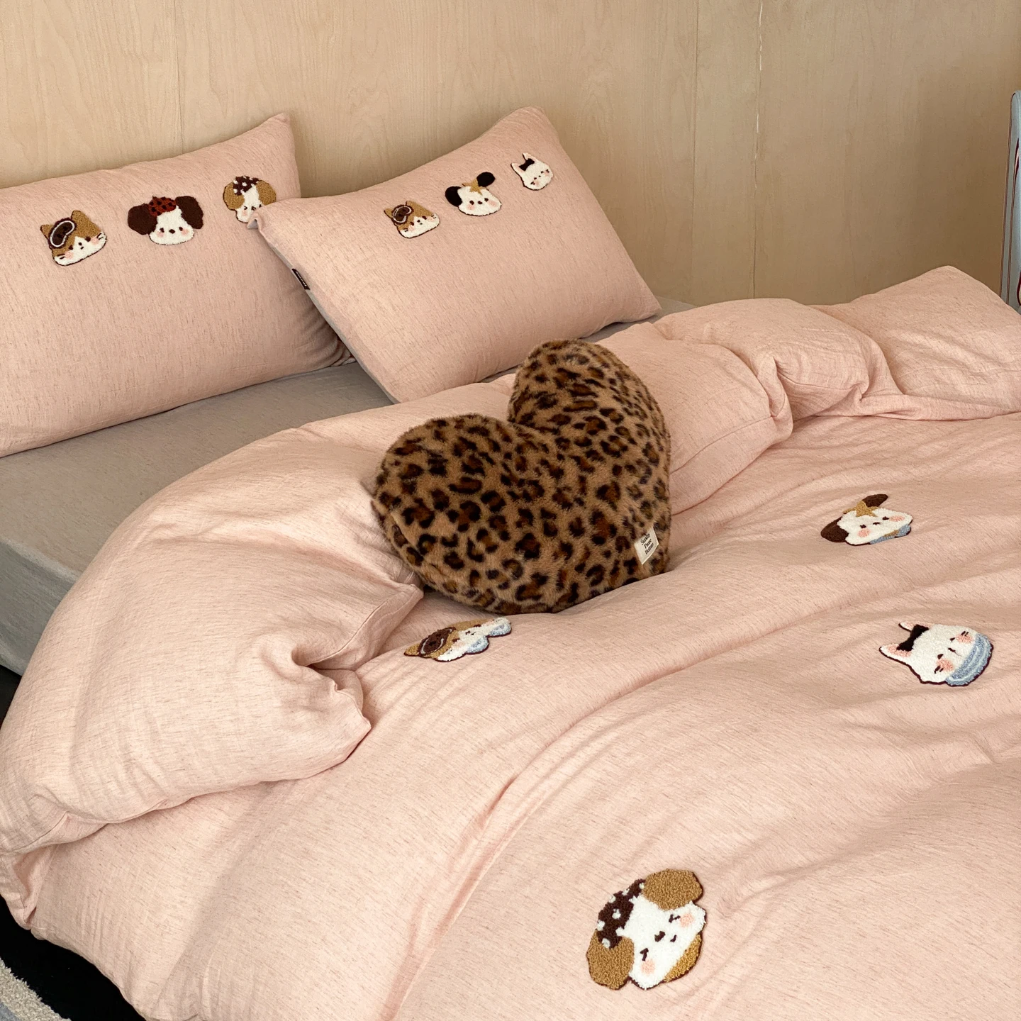 2026 New 100% Cotton Bedding Set, High-quality Ultra Soft Brushed Embroidery Craft, 3/4pcs for Autumn Winter, Home Bedroom Decor