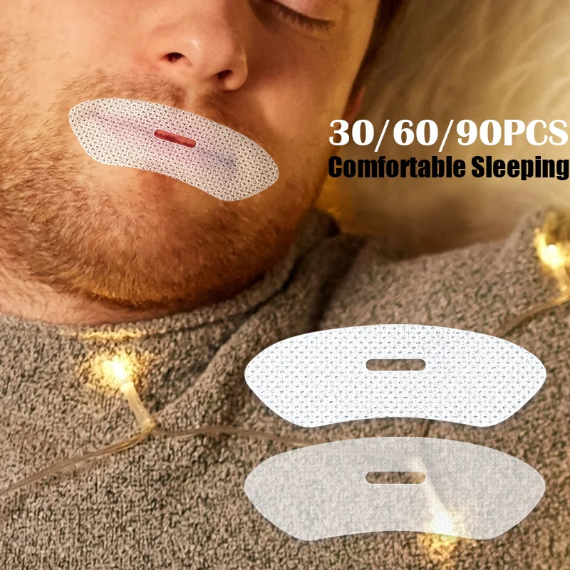 90/60/30 قطعة ملصقات مكافحة الشخير للأطفال الكبار ليلة النوم الشفاه الأنف التنفس تحسين التصحيح الفم تصحيح ملصق الشريط #1
