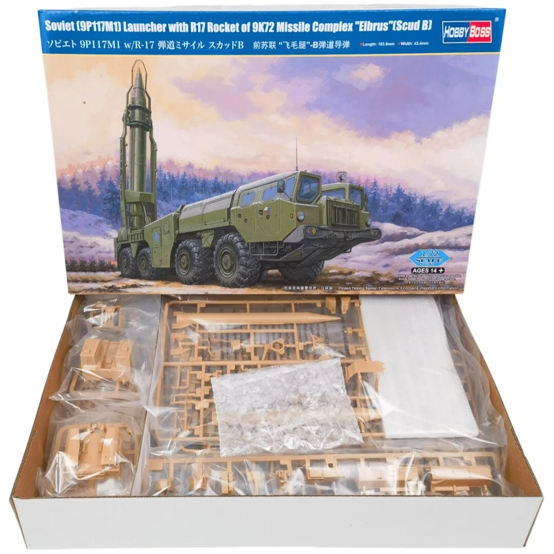 TRUMPETER 1/72 Scale Soviet Scud-B Ballistic Missile Launcher Plastic Glue Assembly Military Model Kit Collection