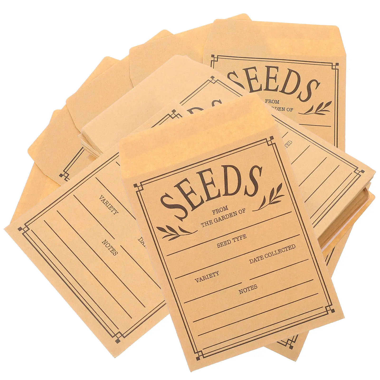 

50Pcs Paper Seed Envelopes Compact Lightweight Seed Packets for Small Items Coins Cards Strips Mailing Photo Postcard Mini