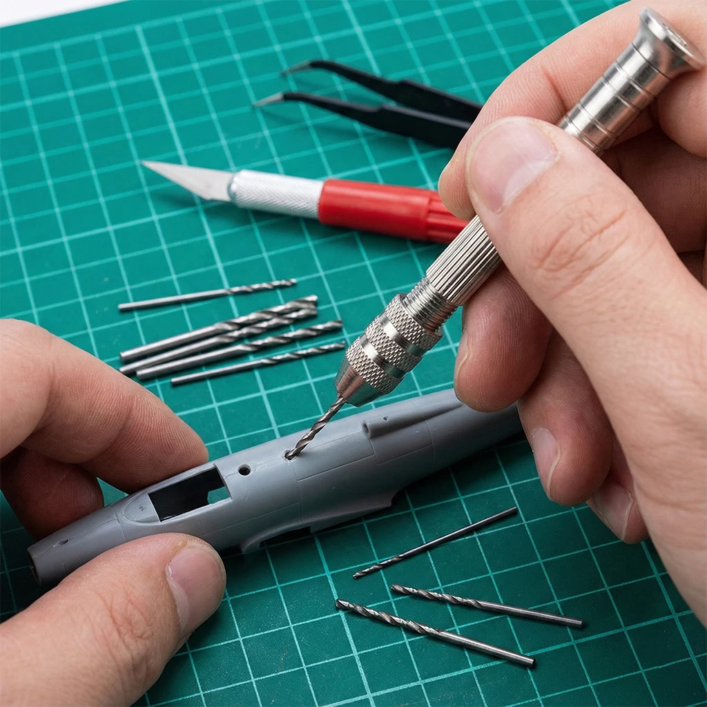 Mini Furadeira Manual para Marcenaria, Ferramenta Rotativa de Perfuração para Relojoeiro, Torno de Pino, Ferramentas de Reparo de Relógios 0.8-3.0mm
