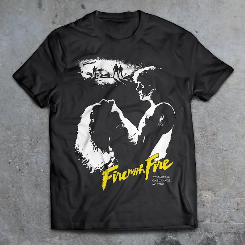 Fire With Fire 1986 movie T-Shirt, 80s film Shirt, The legend of Billie Jean, Craig Sheffer, Virginia Madsen, Breakfast Club,Los