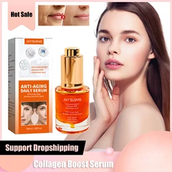 Deep Anti Wrinkle Serum Dark Spot Corrector for Face Fade Fine Lines Lifting Firming Whitening Collagen Boost Anti Aging Serum