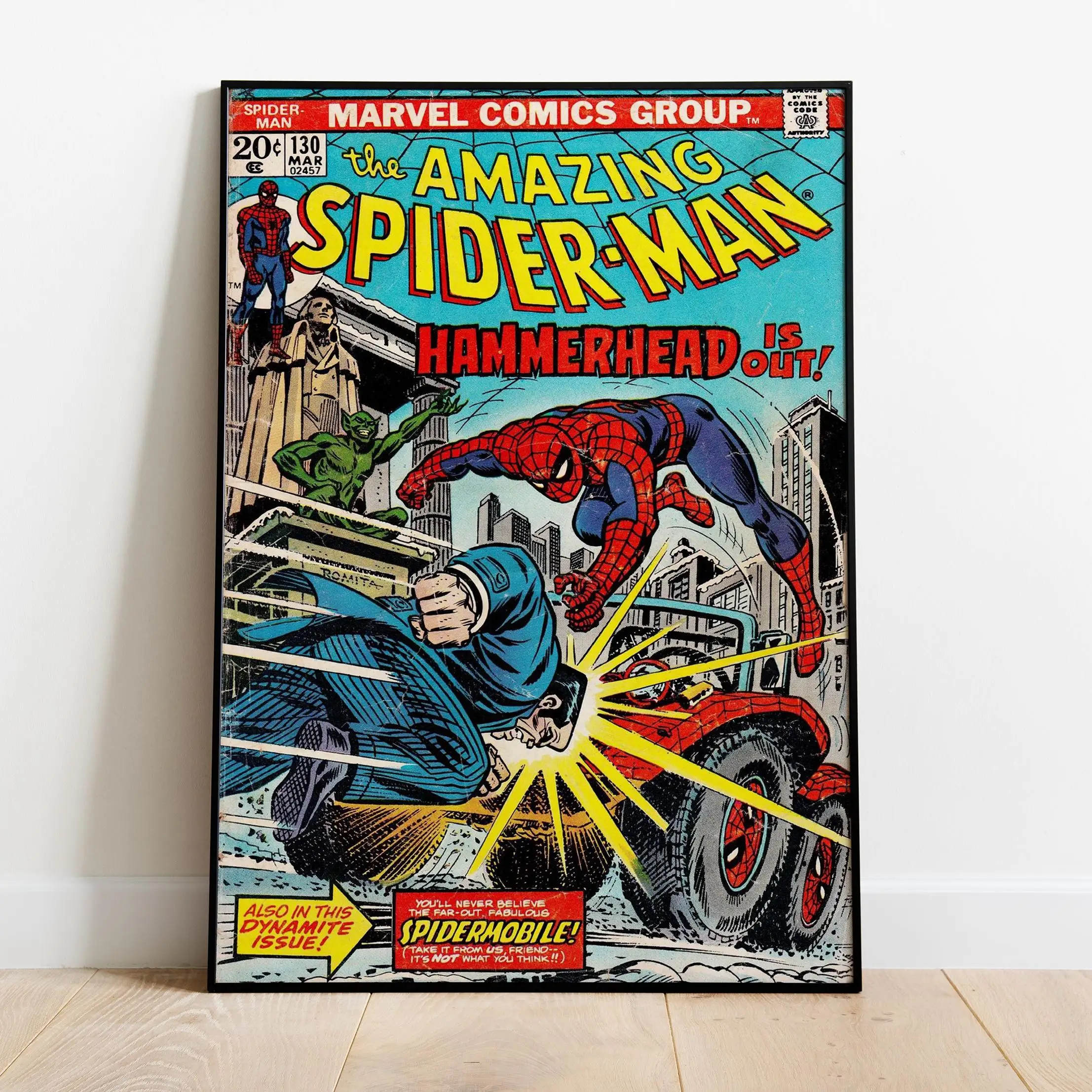 Spider-Man Comic-Buch-Cover Poster, Comics-Druck, Wandkunst, Geschenk für Animationsfans