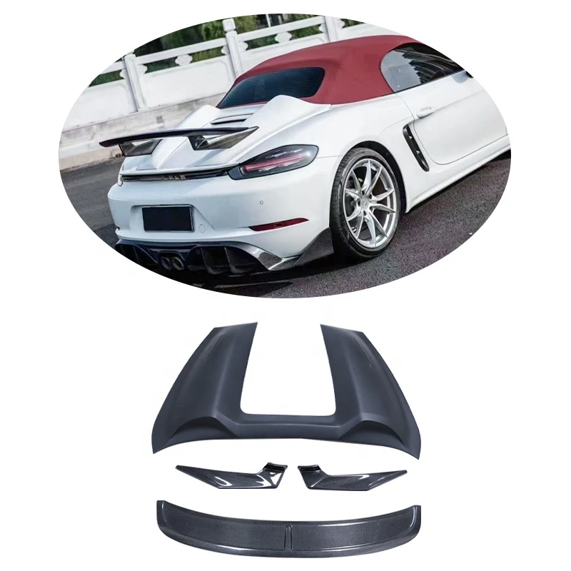 

Car Exterior Upgrade Half Carbon Fiber Rear Wing Trunk Tail Spoiler Parts