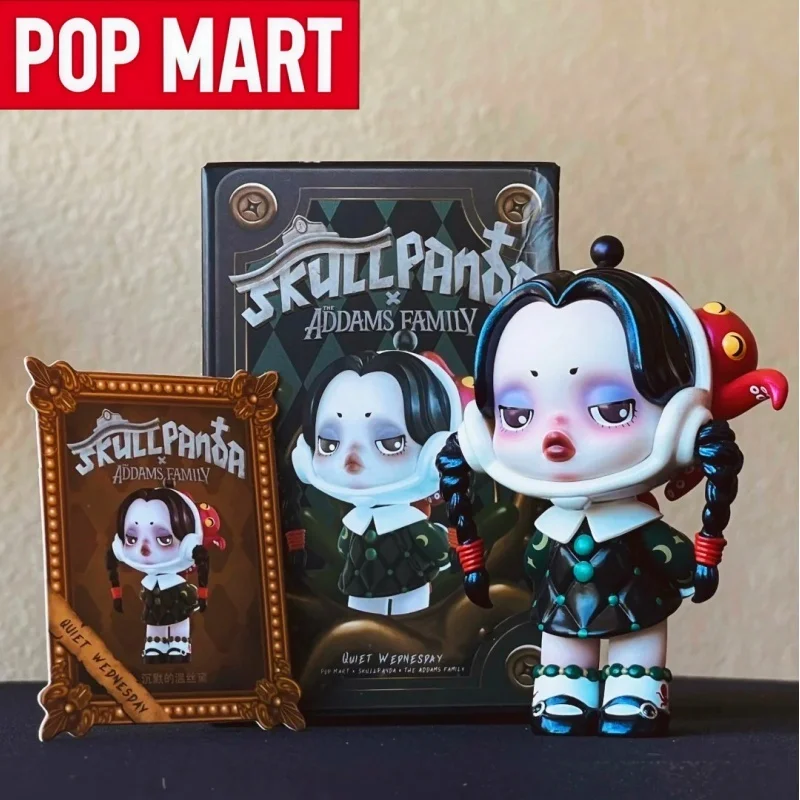 

POP MART Original Skullpanda Serie The Addams Family Blind Box Cute Anime Figure Doll Model Mystery Toy Decoration Birthday Gift