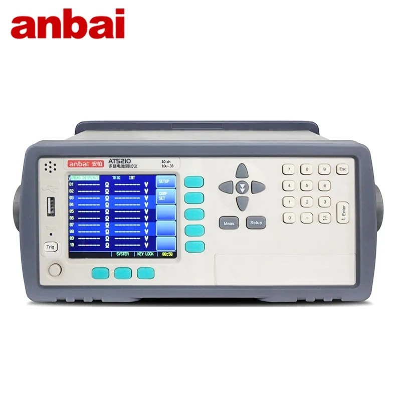 Applent AT5210 Multi-channel Battery Tester Lithium Battery Internal Resistance Test AT5220，Test Resistance 0.01mΩ~33.000Ω