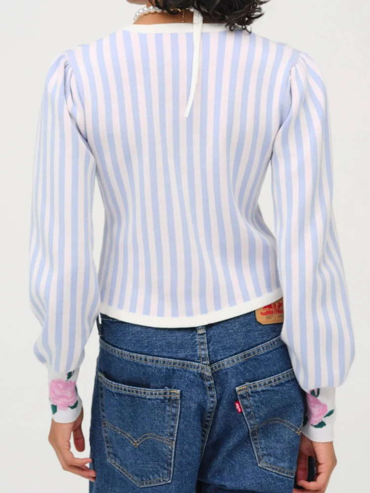 جردت محبوك اقتصاص البلوزات سترة الأزرق المرأة الخريف الشتاء طويلة الأكمام جيب زر سترة السيدات عادية لاعبا جديد