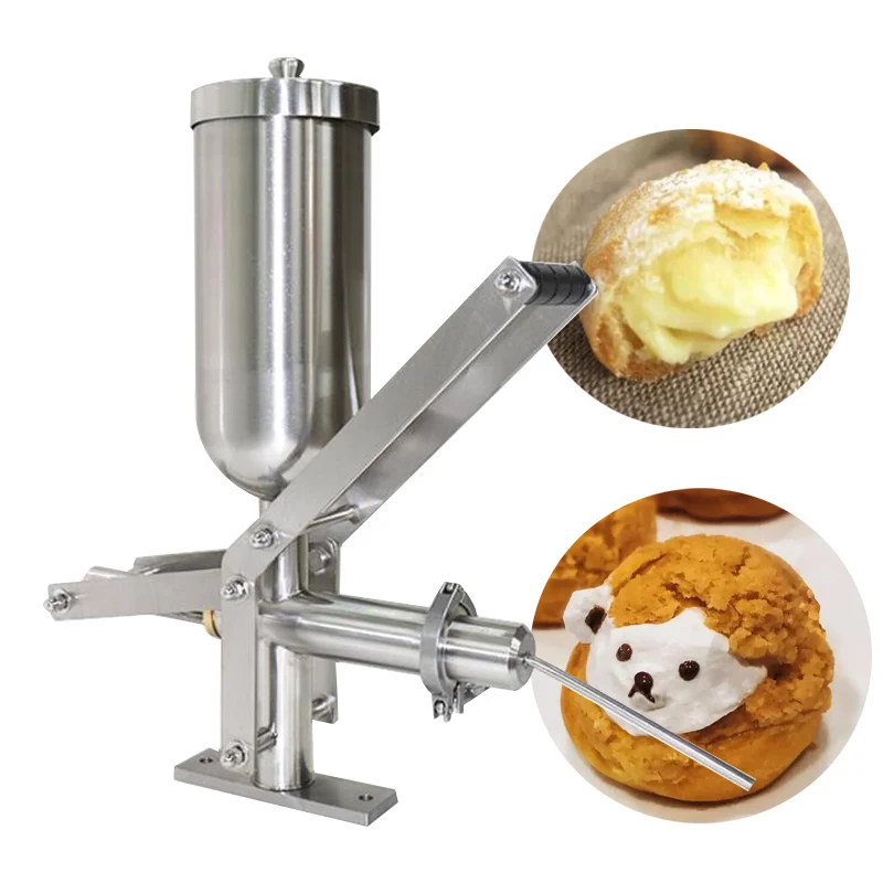 Machine de remplissage manuelle de confiture 5L, en acier inoxydable, chocolat, miel, jus, Sauce, crème, distributeur de remplissage