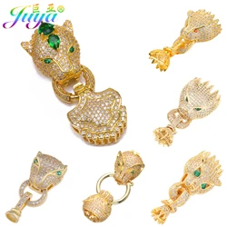 Juya DIY Handicraft Accessories Decorative Panther Dragon Fastener Connector Clasp For Handmade Baroque Pearls Jewelry Making