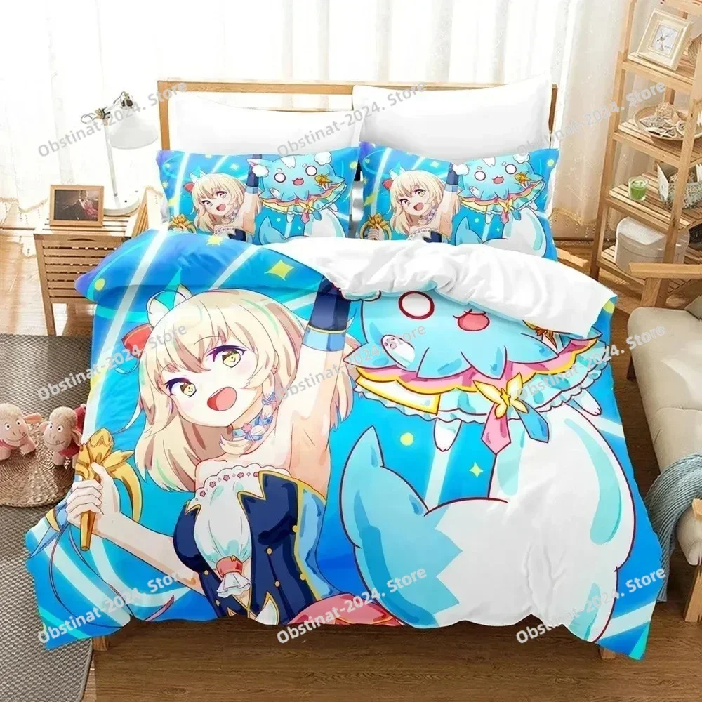 패션 3D 애니메이션 아오투 월드 침구 세트 프린트 베드 세트 베개 커버 포함 부드러운 싱글 더블 퀸 슈퍼 킹 사이즈