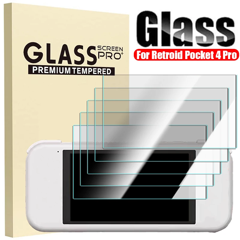 For Retroid Pocket 4 Pro Tempered Glass Screen Protector For Retroid Pocket 4PRO Games Console 9H HD Protective Glass Films