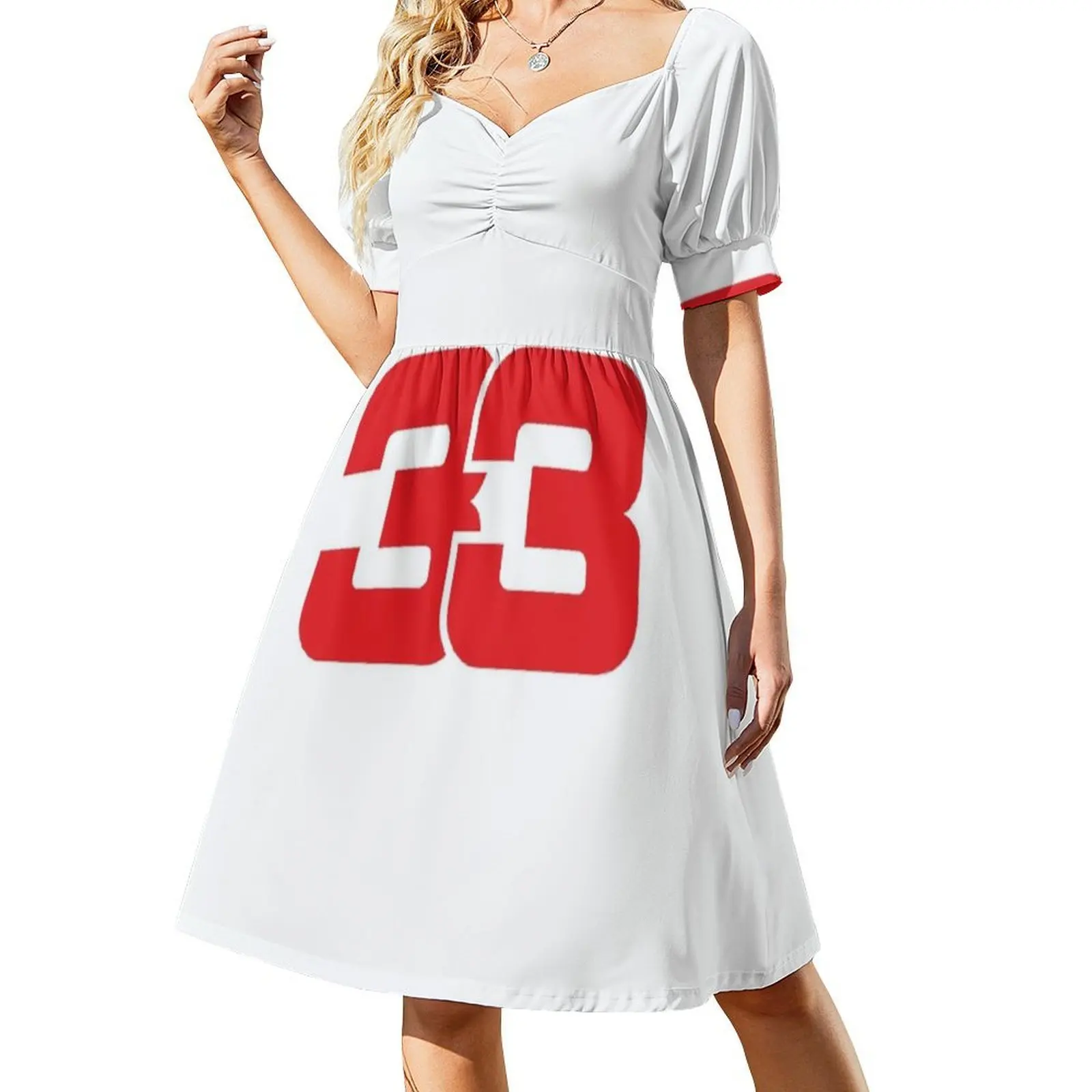 33 33 فستان قصير على طراز Preppy للنساء على شكل حرف a فستان يوم غير رسمي فضفاض مناسب 33 33 Max 33 33 Max ملابس نسائية #3