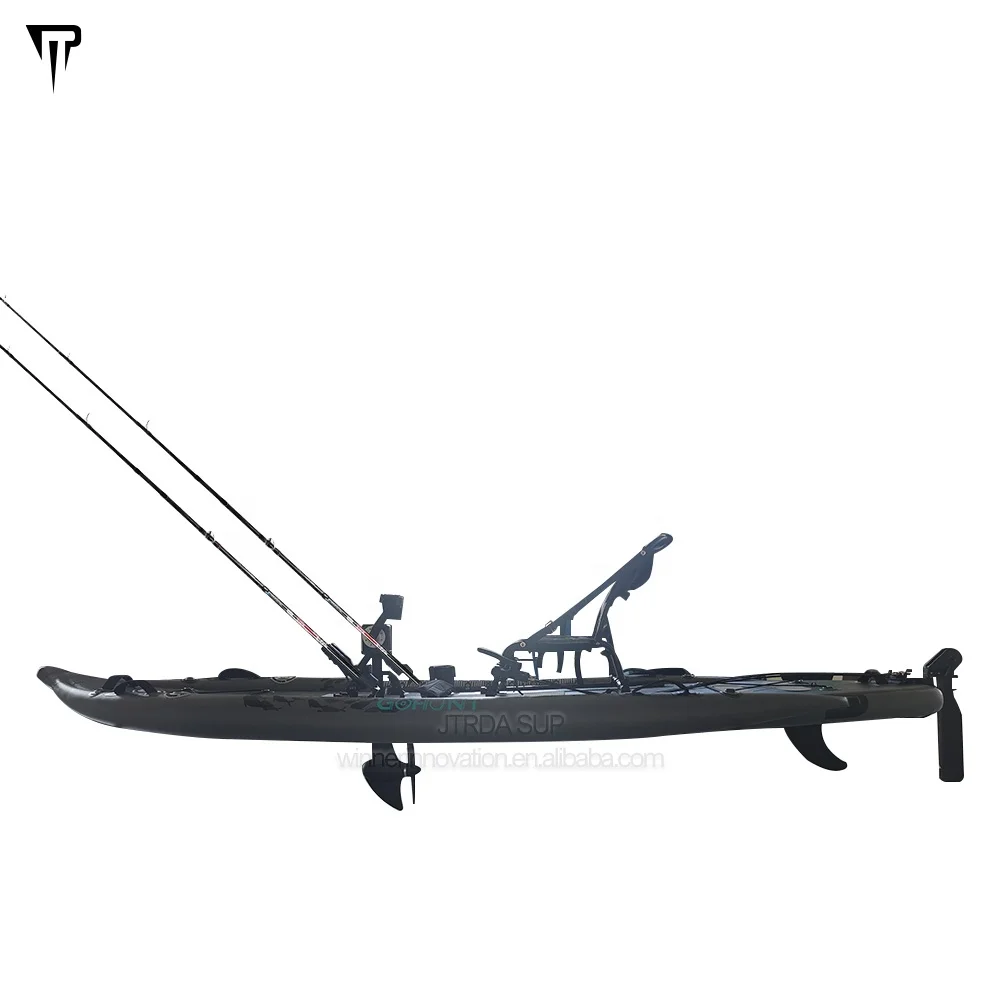 JTRDA 2024 New Inflatable Kayak Pesca Con Pedal Drop Stitch Fishing Kayak Fishing With Pedal Kayak Con Padel Drive System