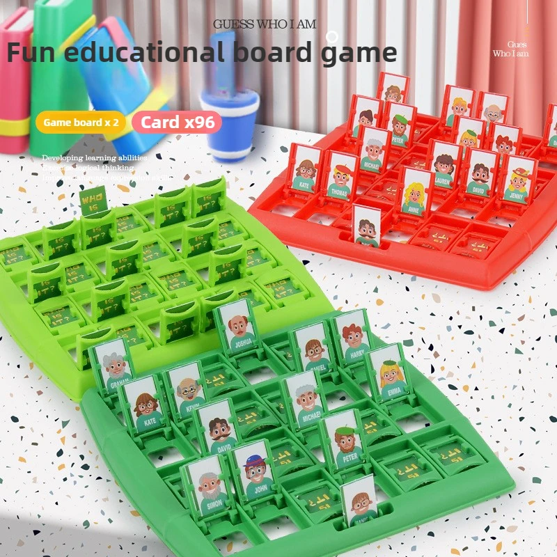 Head Game with Logical Thinking Puzzle Toy, Children's Parent-Child, Guess Who I Am Board Game Board Game