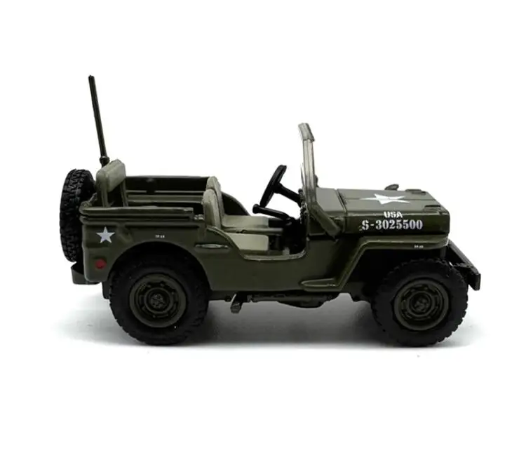 1/76 OO Scale Alloy Car Off-road Reconnaissance Scene Miniature Collection Sand Table Landscape