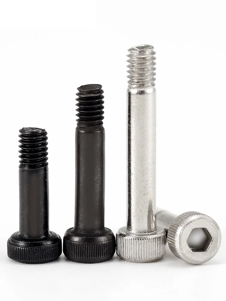 Grade 12.9 Partially Threaded Cup Head Socket Screws Half Tooth shoulder screw Bolts Nickel Plating/Black/304 Stainless Steel