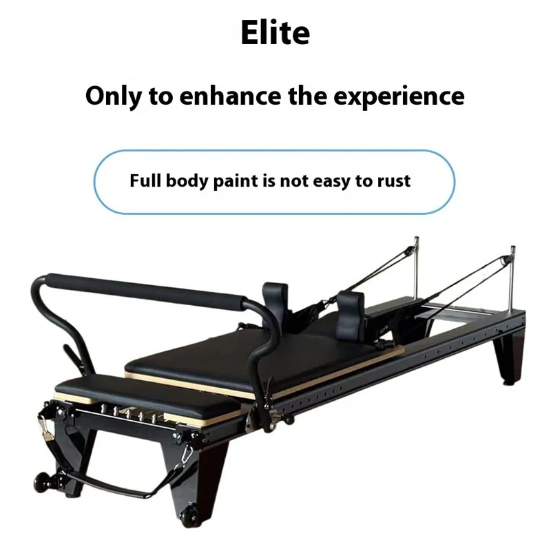 

Yoga Gym Private Tutoring Shaping Elite Small Black Bed Full Track Pilates reformer Aluminum alloy core bed