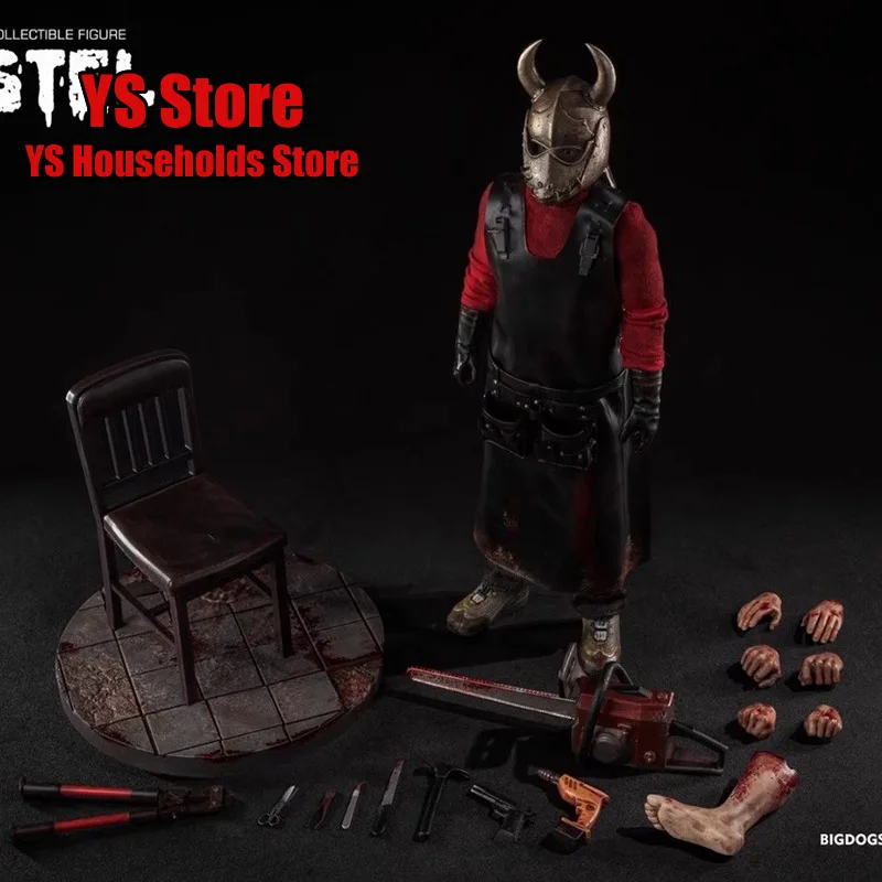 BIGDOG STUDIO SC013 1/6 Collectible Chainsaw Hostel Action Figure Bloeden Hand Voet Model Vervanging 12 "Man Soldaat Model