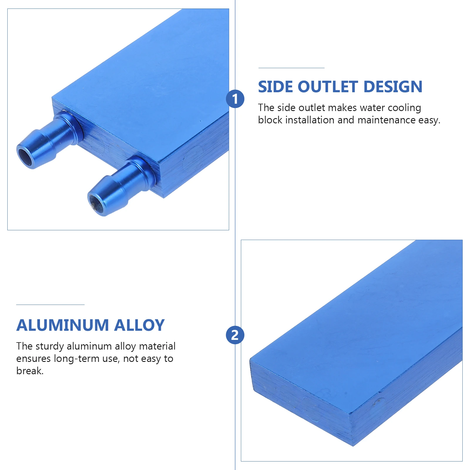 

Aluminum Alloy Cpu Waterblock 40X160Mm Efficient Heat Dissipation Water Cooling Block For Pc Durable Liquid Cooler Computer