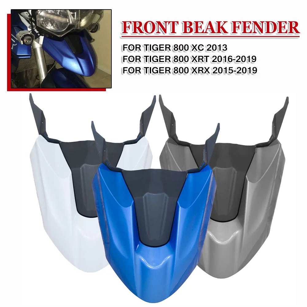 

Motorcycle Front Fender Beak Extension For Tiger 800 XRT XRX 2016-2018 2019 For TIGER800 2013 Fairing Cowl Wheel Extender Cover