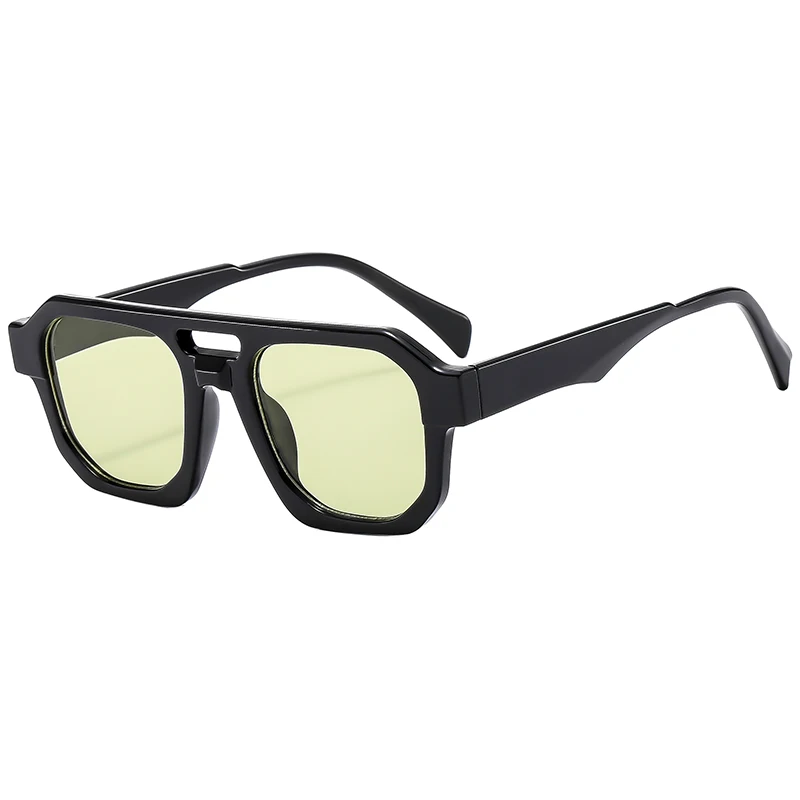 Veiligheidsbril Nieuwe Retro Pilot Zonnebril Heren Mode Minimalistisch Ontwerp Outdoor Anti UV Zonnebril Dubbele Beam Vrouw