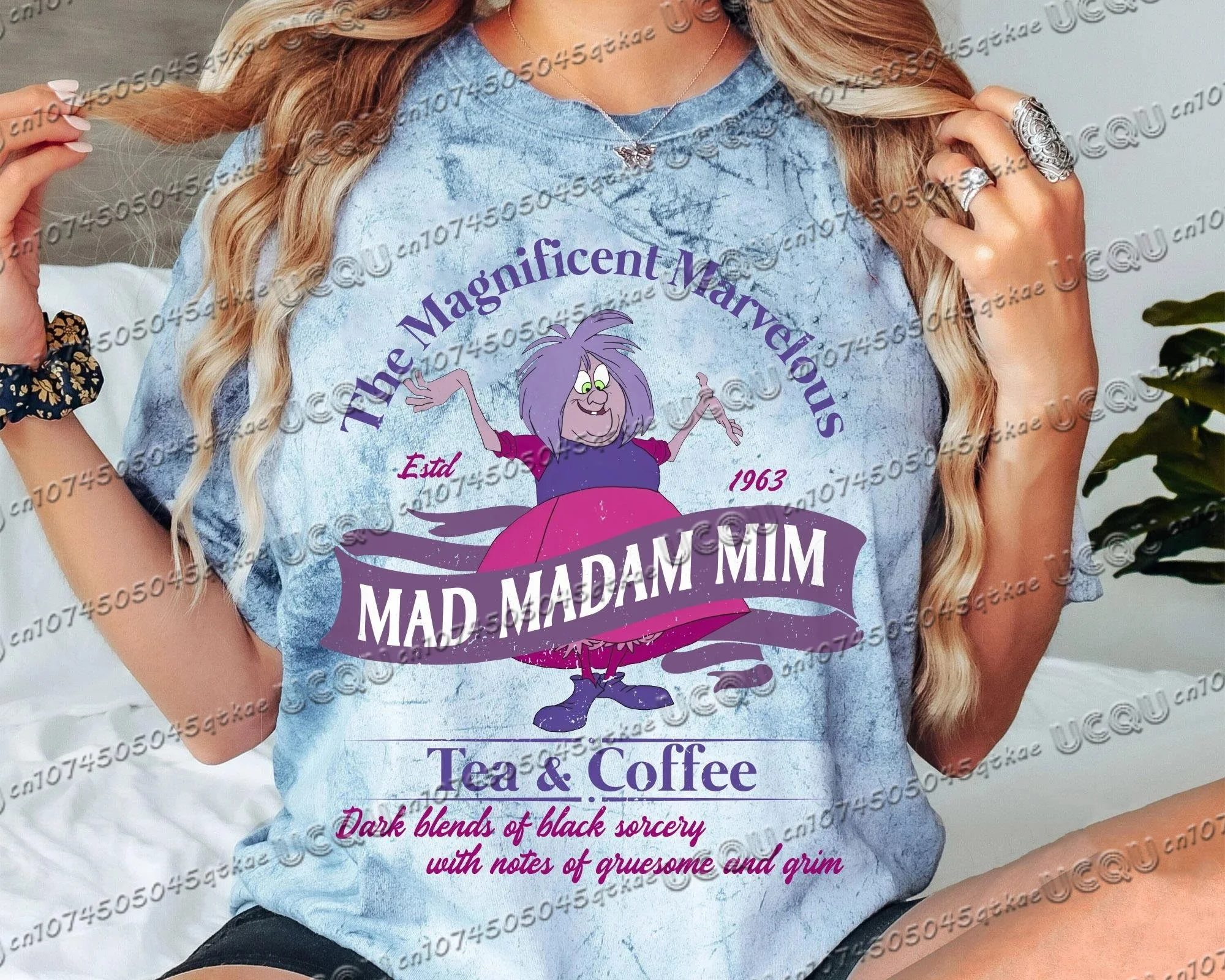 ريترو رائع رائع سيدتي ميم الشاي وشركاه المرأة قصيرة الأكمام ثلاثية الأبعاد تي شيرت مطبوع رحلة عائلية التعادل صبغ تي شيرت رجالي بلايز #2