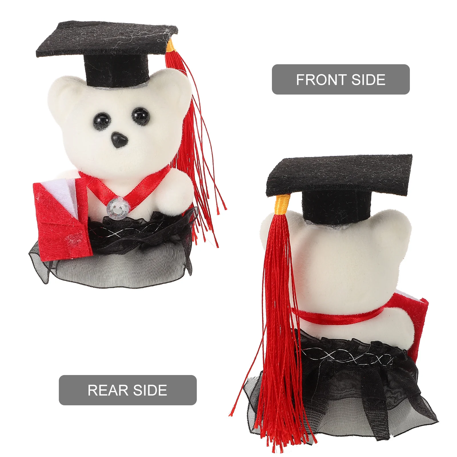 

10Pcs Graduation Bear Bouquet Material Graduation Season Decoration Flower Bouquet Commencement Gift Commencement Presents