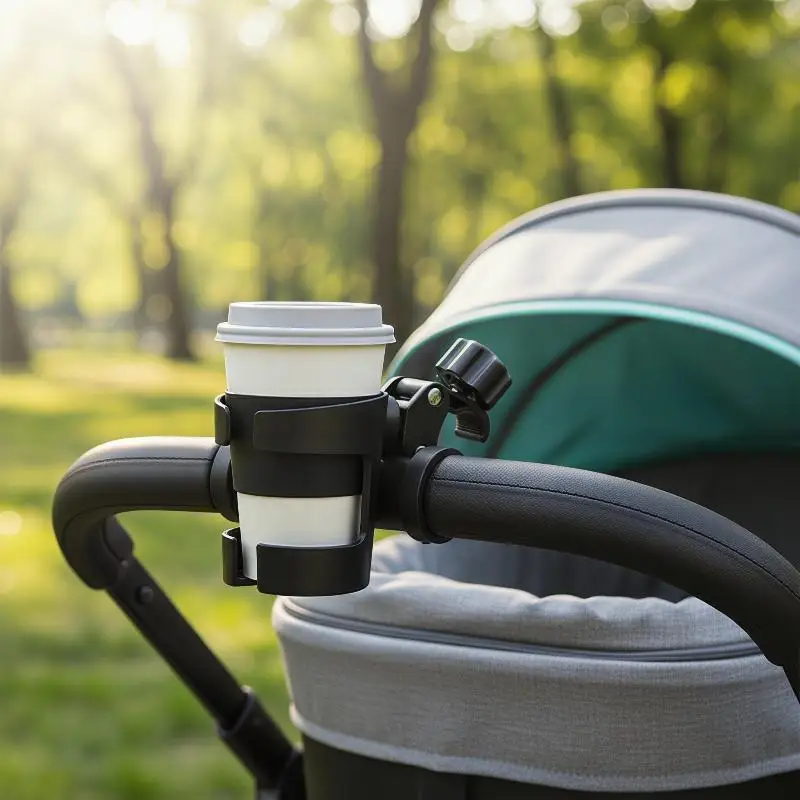 Universal Stroller Cup Holder Adjustable Water Bottle Holder For Baby Stroller Bike And Wheelchair Electric Vehicle Cup Holder