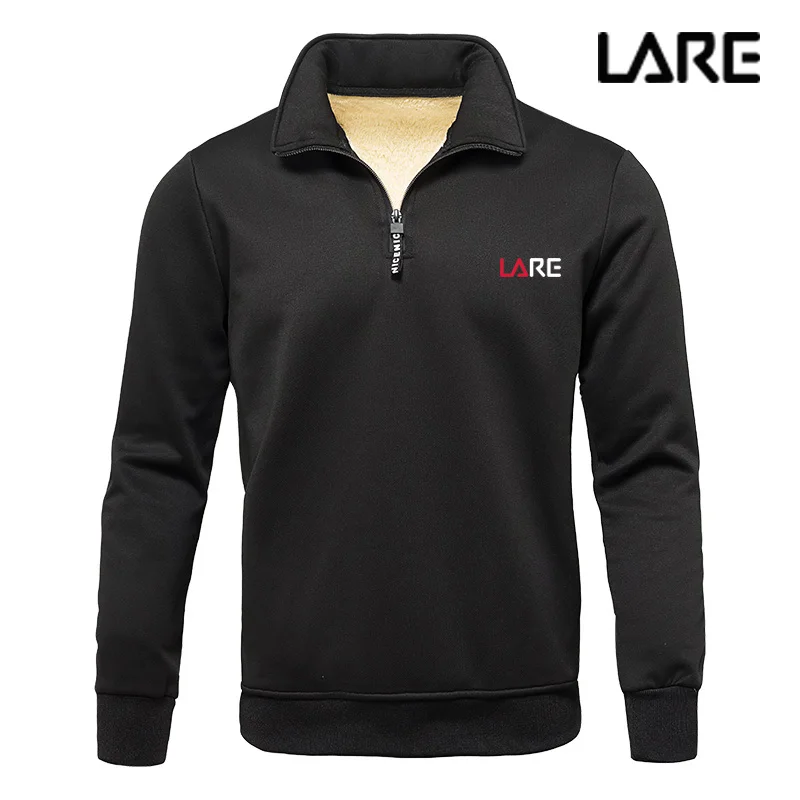 Mann Hoodie Kleidung Herren Warmes Sweatshirt Lässiges Sweatshirt Langarm Stehkragen Halber Reißverschluss Pullover Herren Winter Y2k