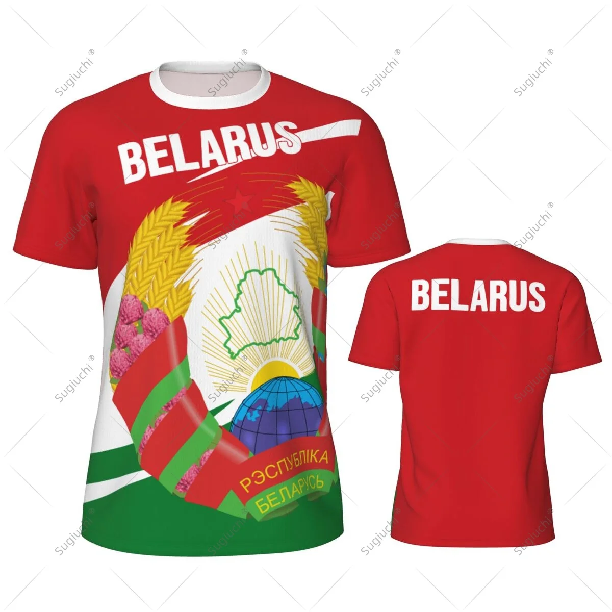 Belarus Flag Men Sports T-shirt Women Tees jersey for Soccer Football Running Bike Tennis Fitness Fans